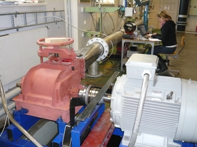 Laboratory test crossflow turbine